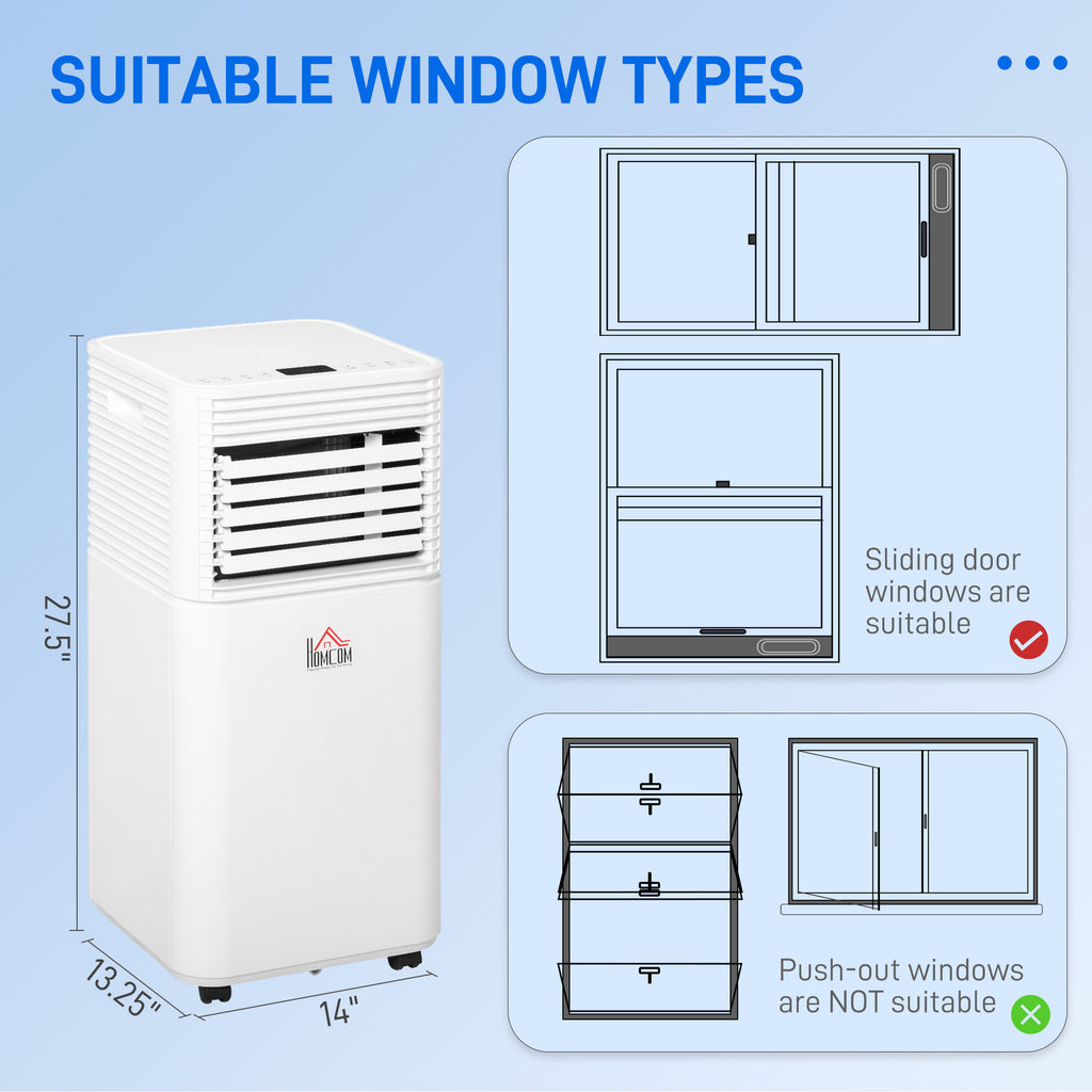 8000 BTU Climatiseur mobile pour refroidissement et déshumidification