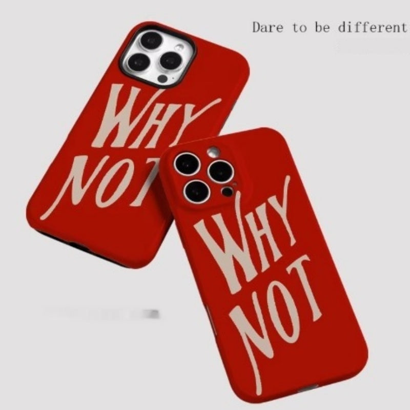 WHYNOT Anglais de style coréen Instagram téléphone Case