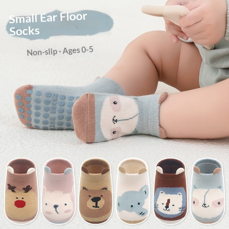 Chaussettes de bateau antidérapantes pour bébés garçons et filles Chaussettes de trampoline pour nourrissons