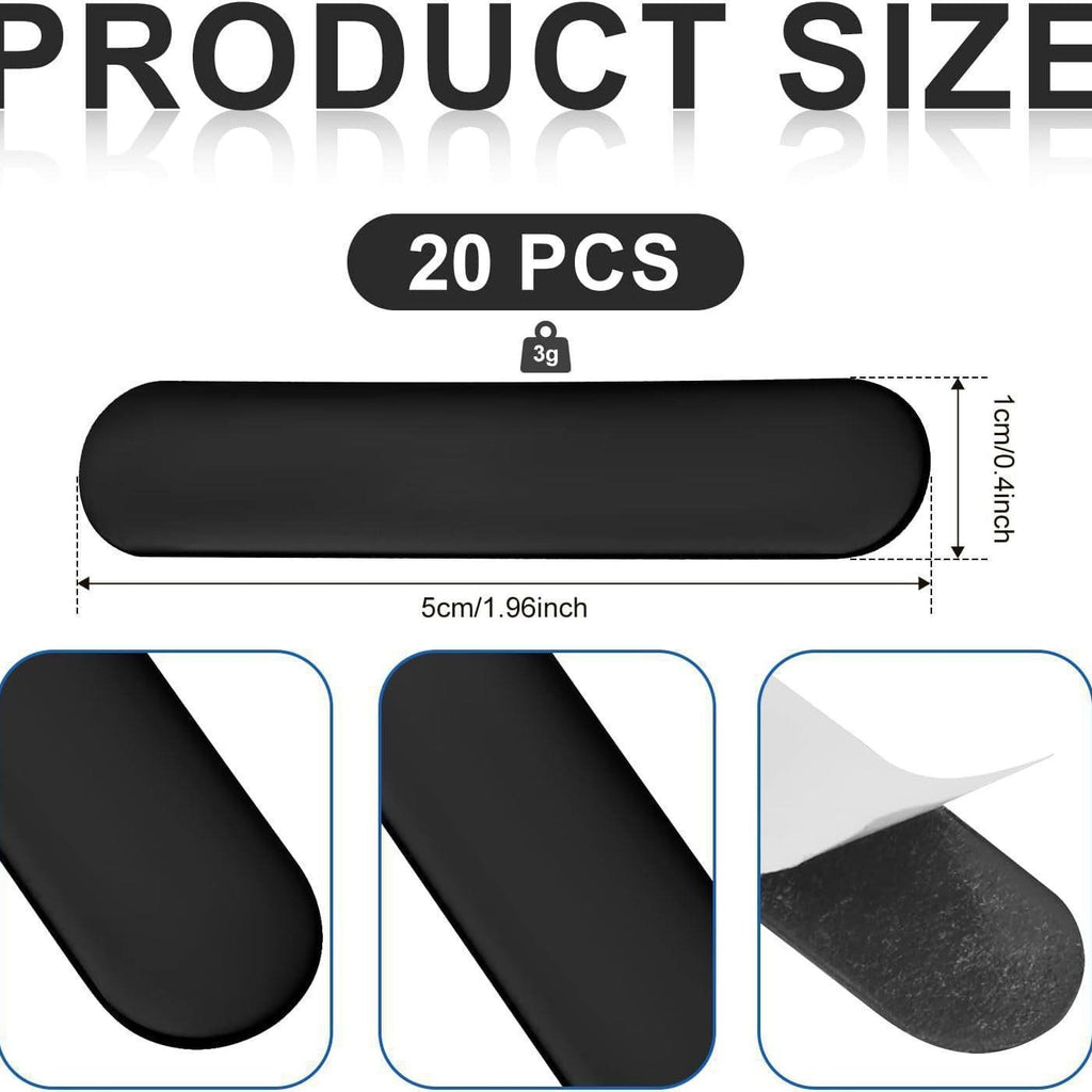 Raquette noire Stick de plomb autocollant