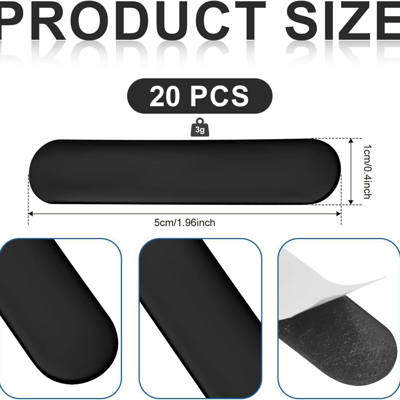 Raquette noire Stick de plomb autocollant