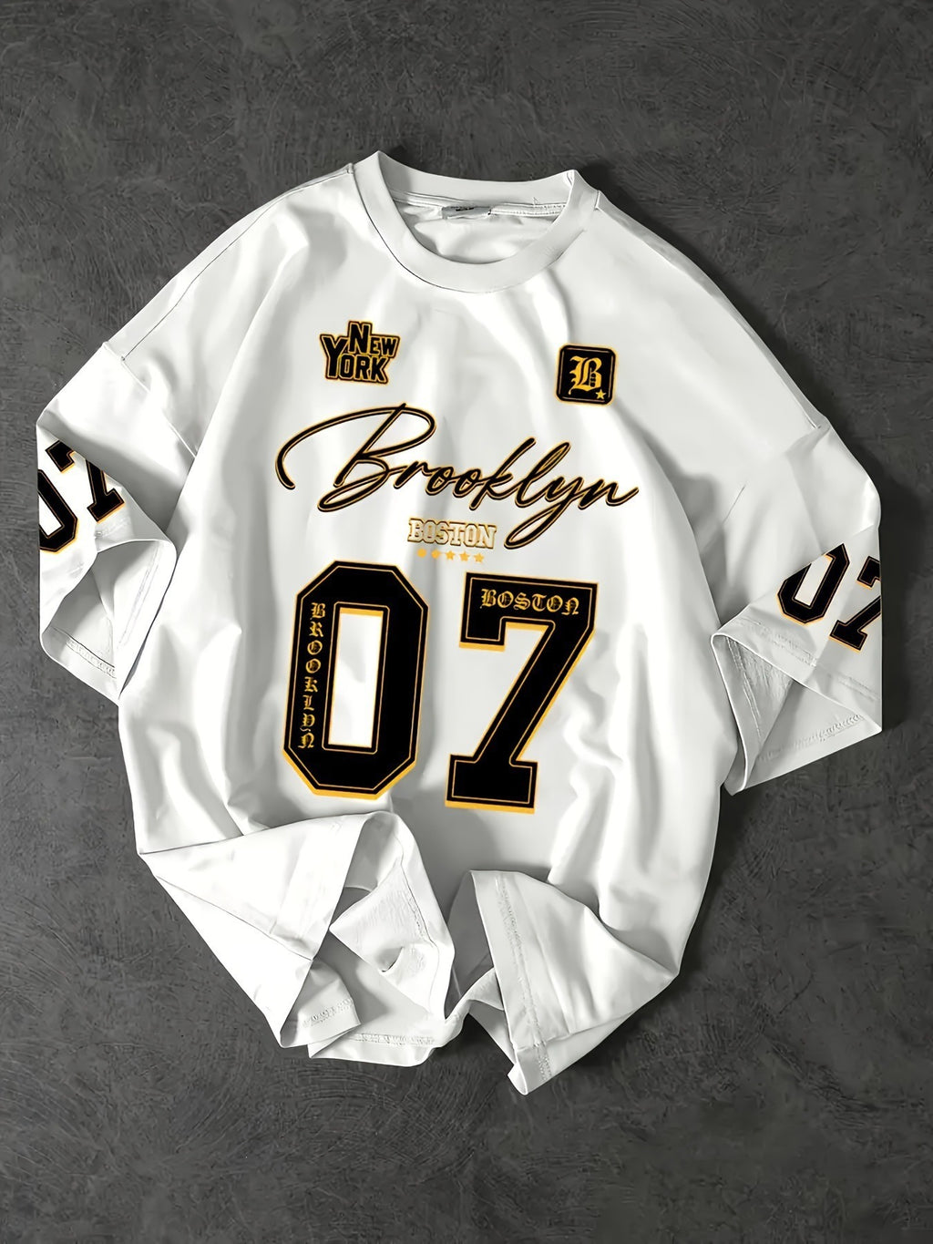 Trendy Crew Neck Set Hommes 3D Digital Print T-shirt sport manches courtes