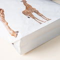 Tonte tissée avec le design de girafe Finition stratifiée Sac d'achat de grande capacité