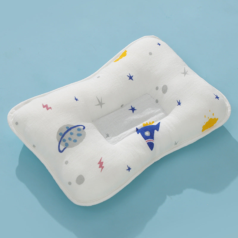 Fournitures de dessin animé de bébé Tête anti-déviation Mémoire Mousse Oreiller bébé