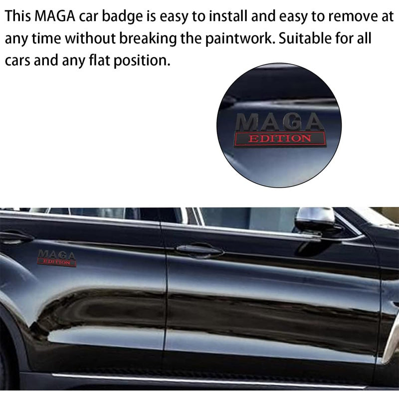 4pcs MAGA Edition voiture métal insigne de remplacement camion
