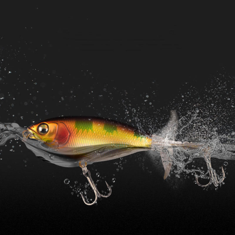 Surface de l'eau Tracteur d'hélices Long-range flottant Crayon d'eau Perche Bionic Fake Bait