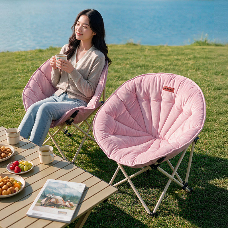 Chaise pliante en forme de soucoupe Shell pliable