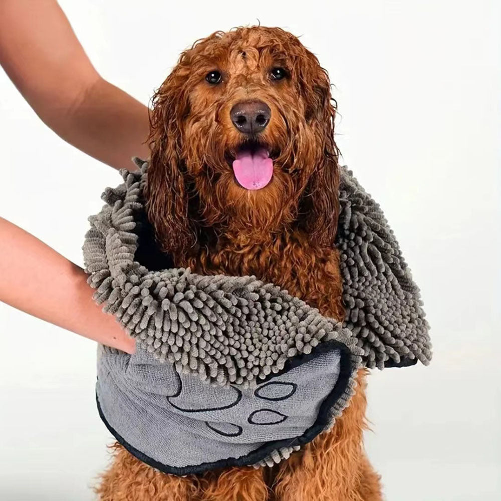 Serviette ultra fine pour chats et animaux de compagnie