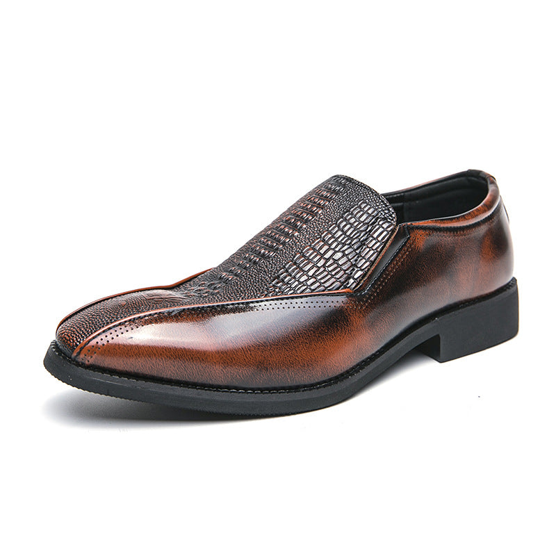 Loafer Trendy Retro British Slip-on Chaussures en cuir