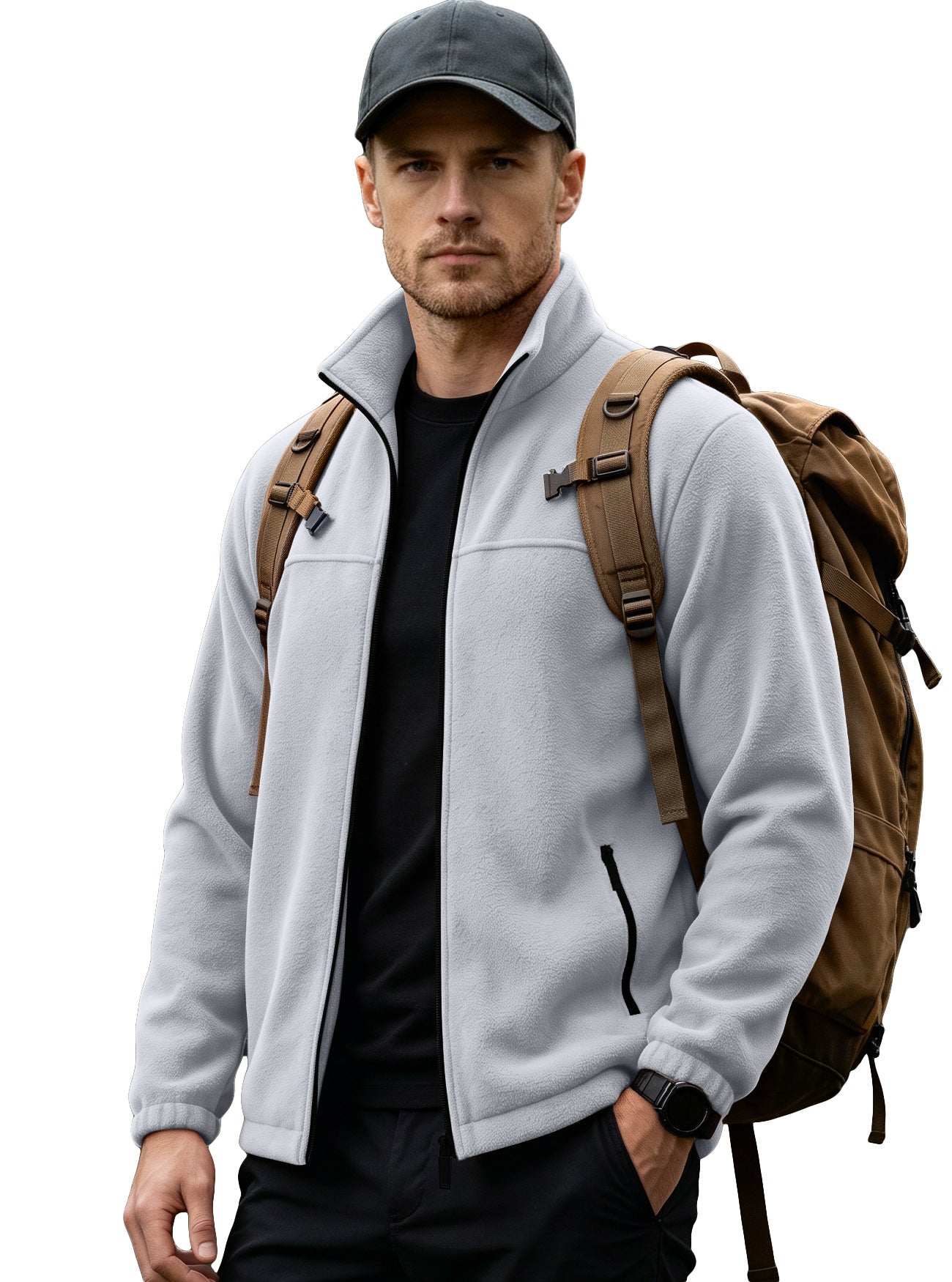 Veste de fermeture éclair pour hommes