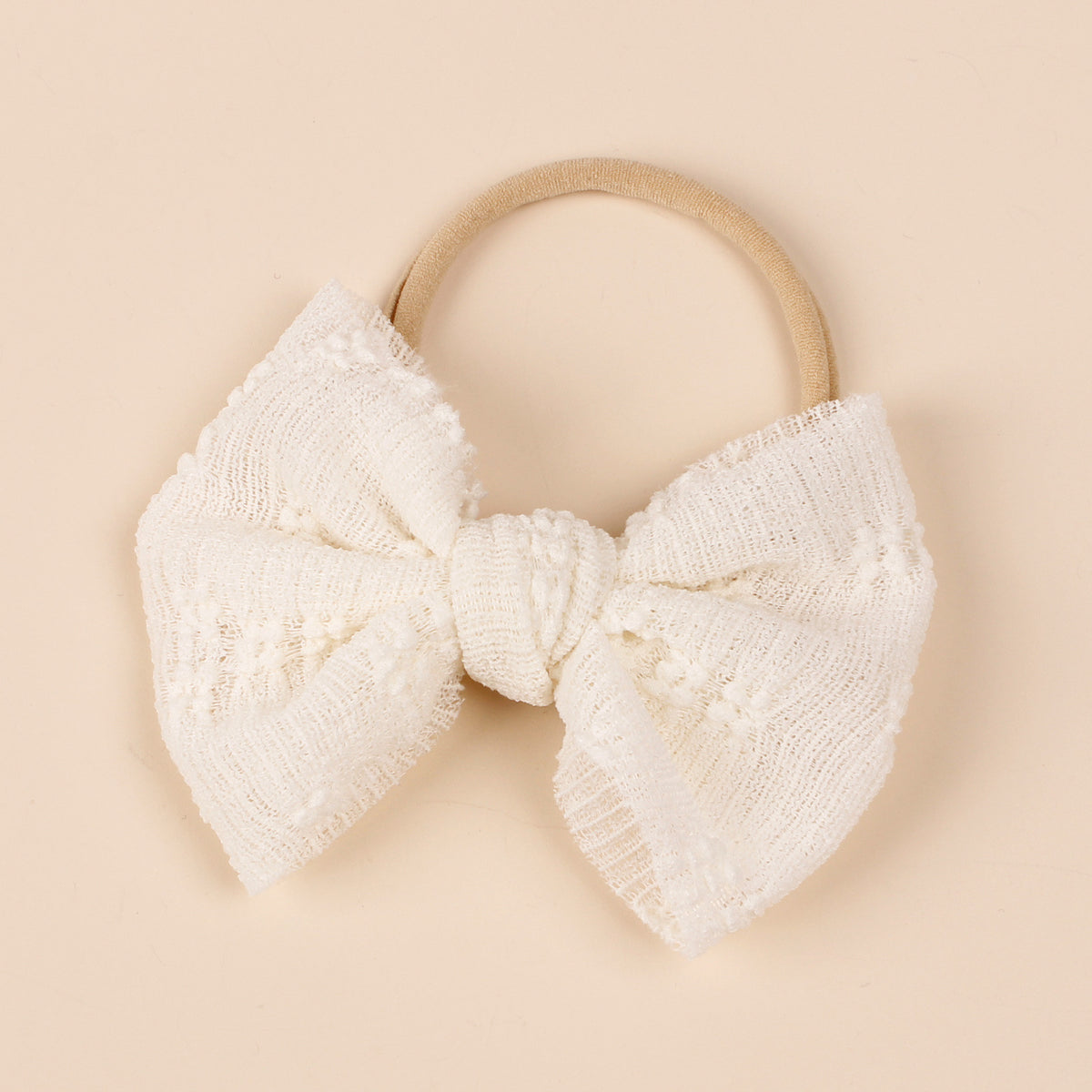 Bande de cheveux pour enfants Mesh Bow Hairband Nylon Narrow Headband Bow Hair Accessoires