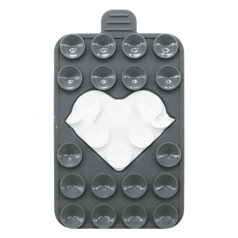 Porte-cas de téléphone à aspiration silicone double face