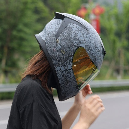 Casque de moto à double objectif pour hommes et femmes