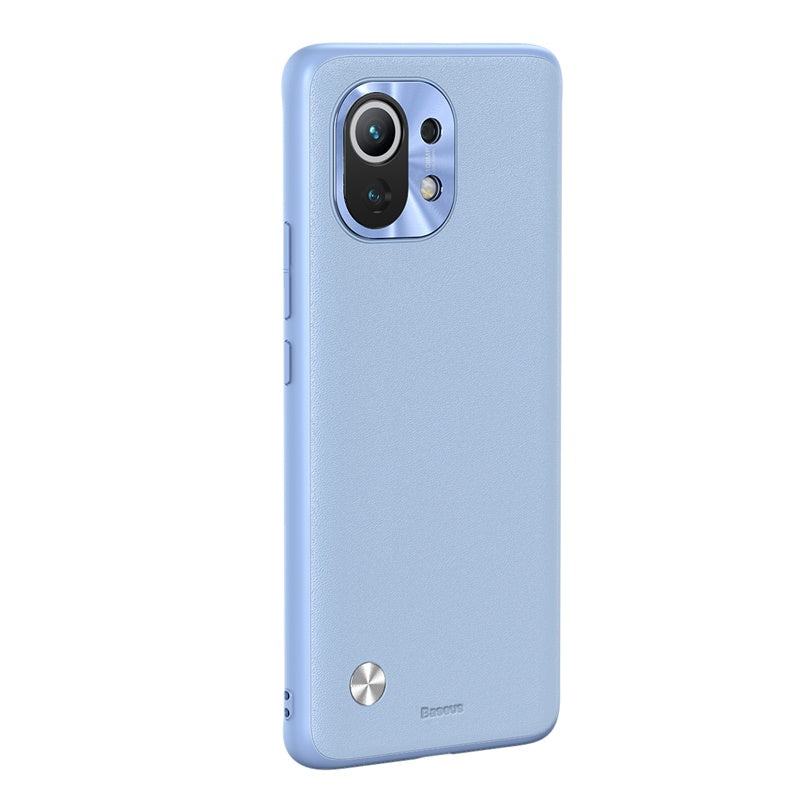 Étui en cuir uni en alliage pour Xiaomi 11