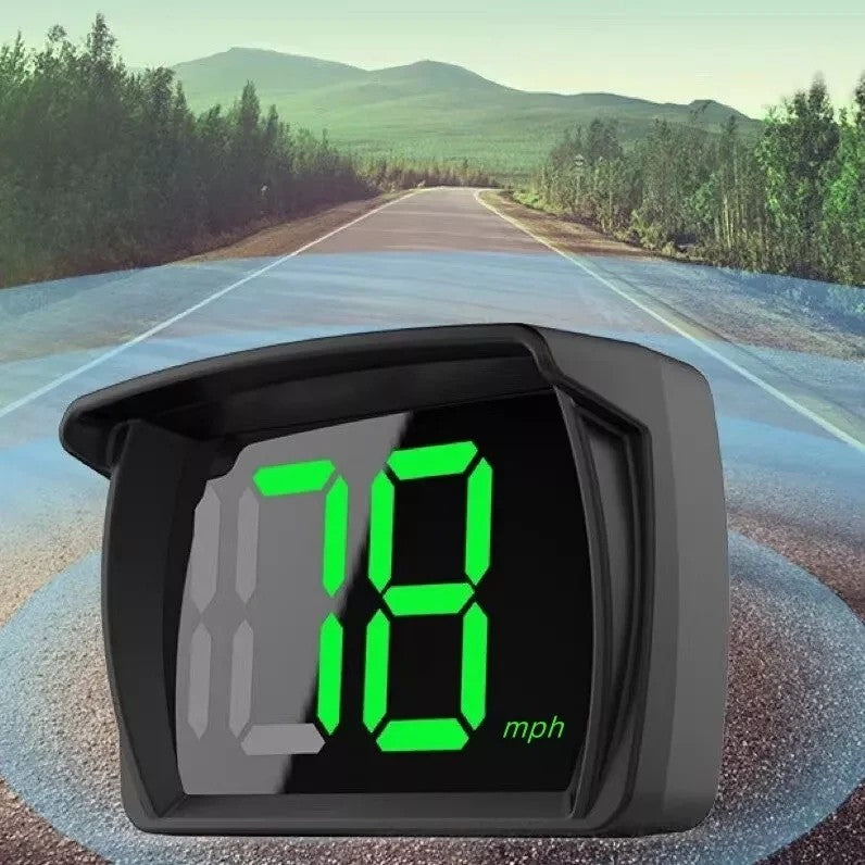 Affichage tête haute de voiture HUD Affichage de vitesse MPH Tableau de bord LCD multifonction de 3 pouces