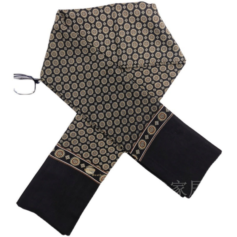 Simplicité homme écharpe en soie haut de gamme lavé avec écharpe longue entreprise cachemire
