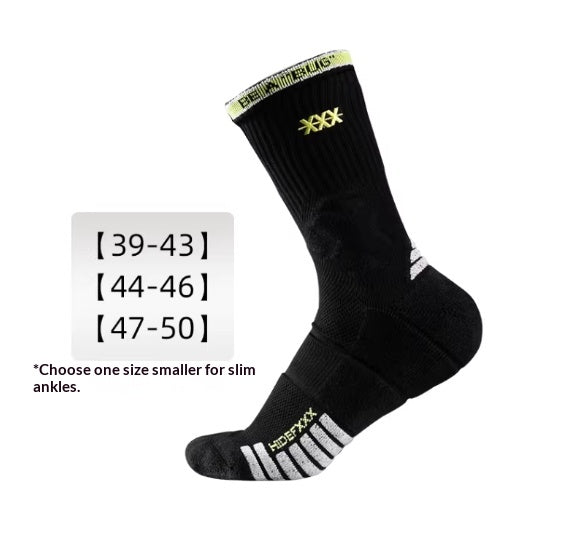 Basketball Chaussettes sport Chaussettes longues épaissies hommes S