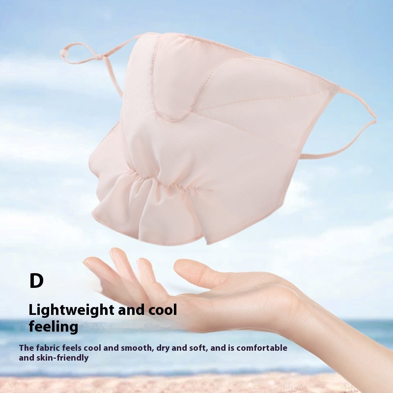 Masque d'écran solaire anti-UV pour la conduite en plein air pour femmes