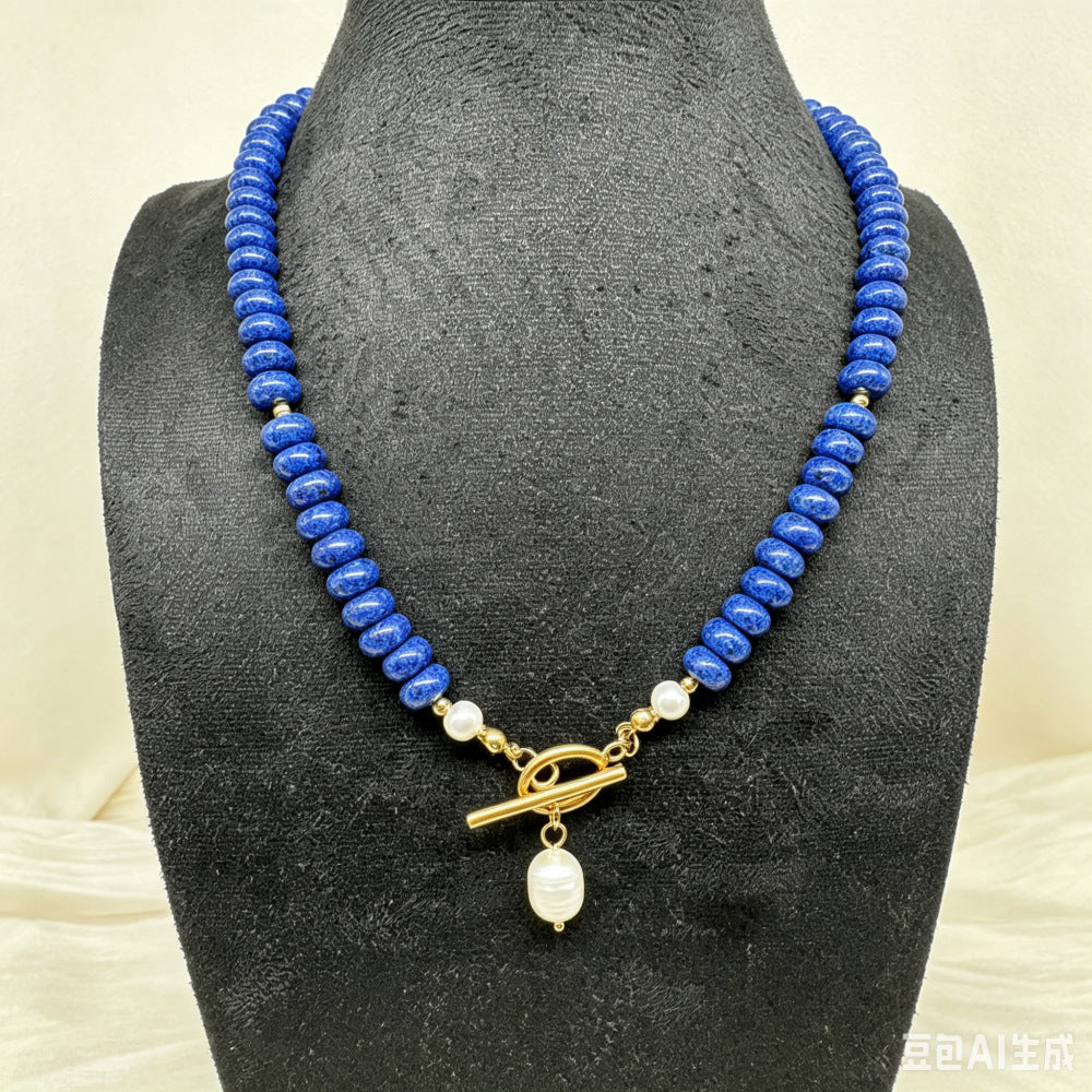 Collier en pierre naturelle Turquoise Pearl