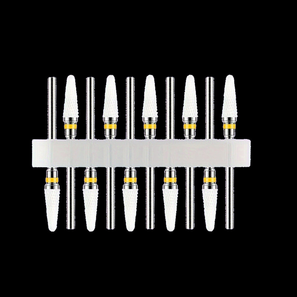 Ensemble d'outils de perceuse à ongles en céramique 10 pièces