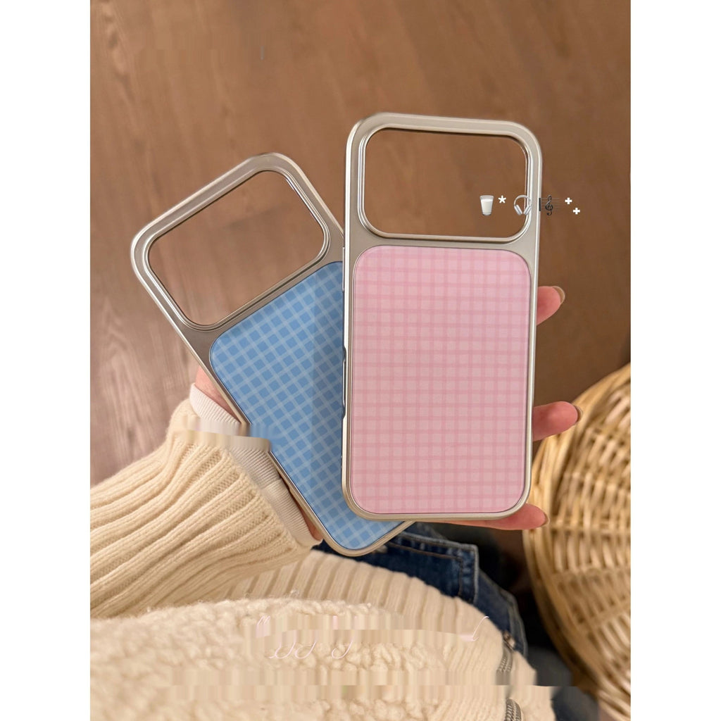 Étui téléphonique polyvalent simple avec revêtement époxy à bord d'argent