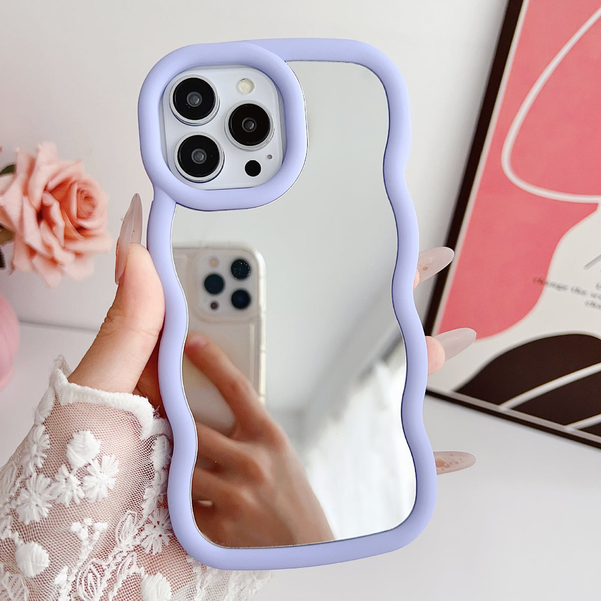 Silicone Niche Nuage Wave Phone Case