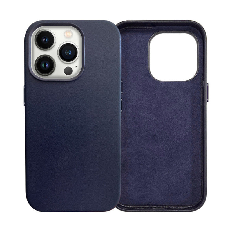 IPhone14 Série magnétique en cuir d'affaires résistant à la chute anti-usure