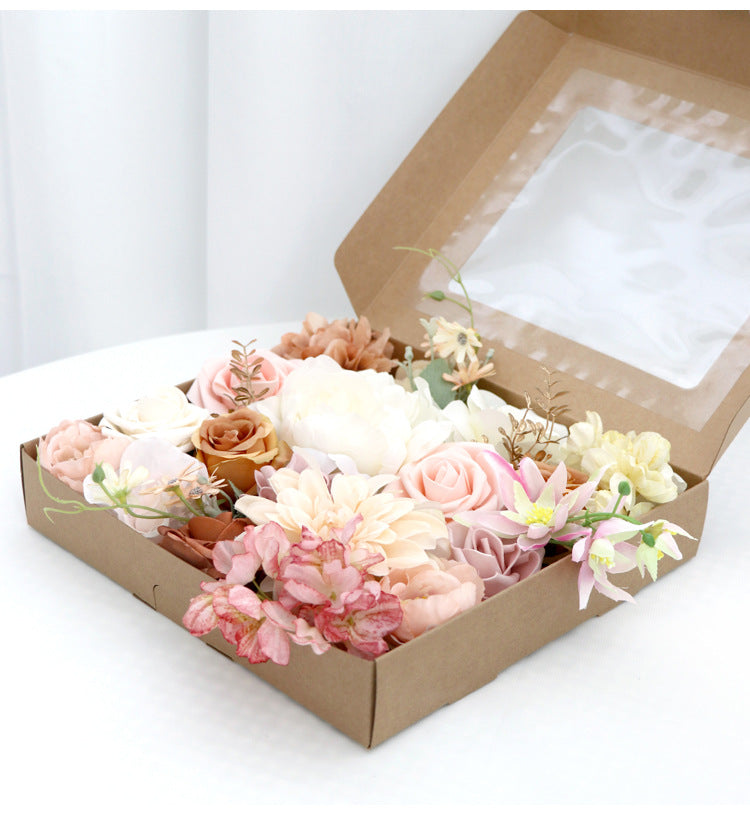 Boîte à fleurs Mariage Anniversaire Fête Cadeau Mariage Demoiselle d'honneur Bouquet de mariée
