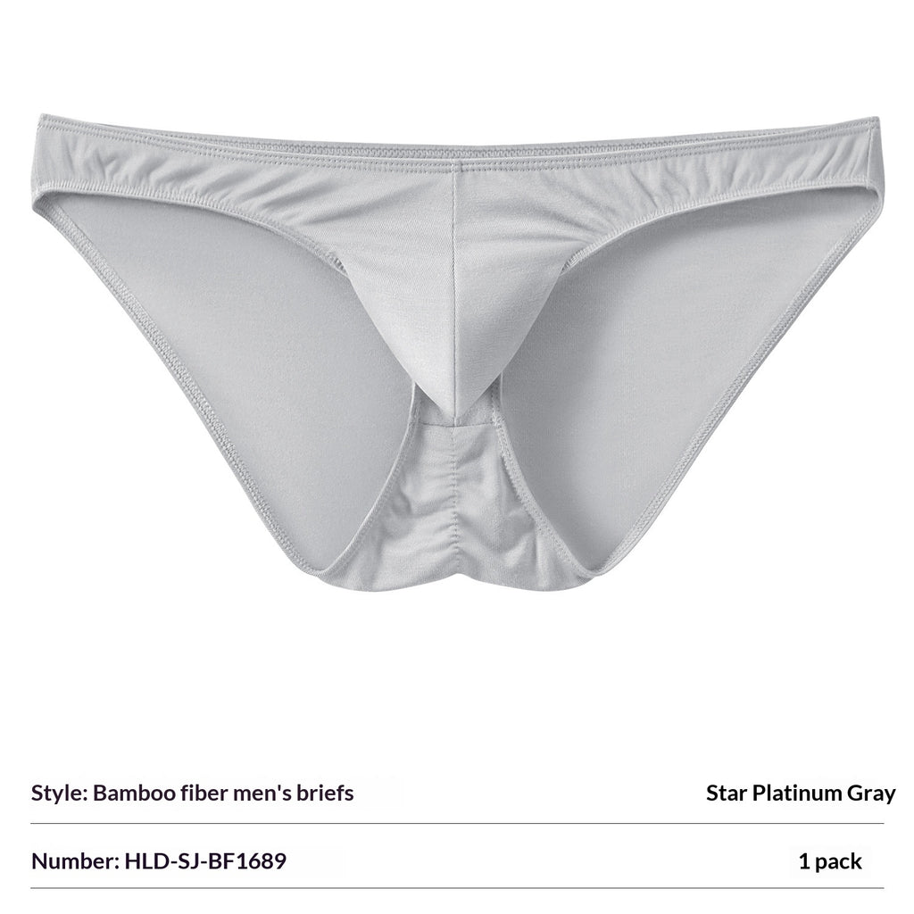 Bamboo Fiber Mens slips with Elephant-Trunk Pouch