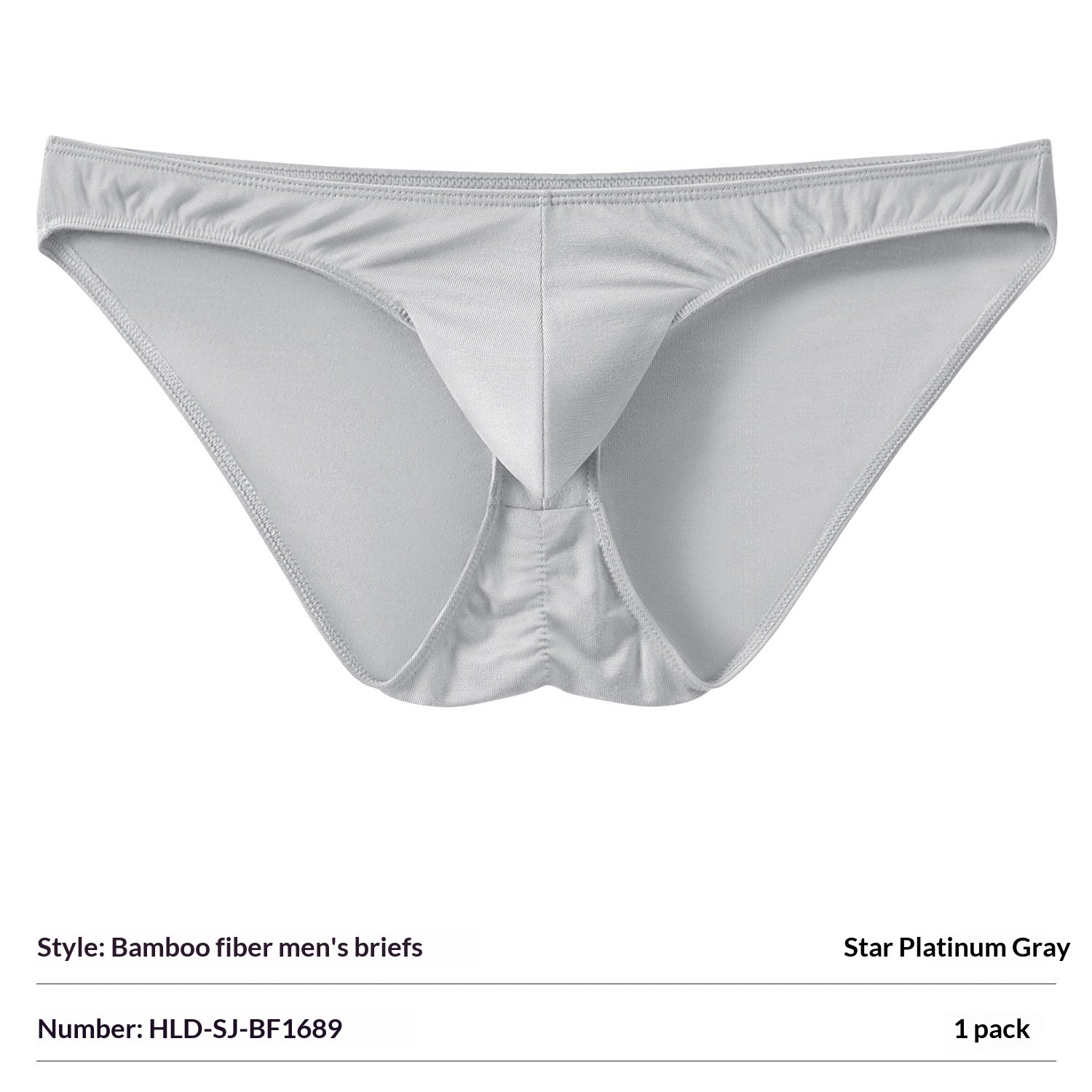 Bamboo Fiber Mens slips with Elephant-Trunk Pouch