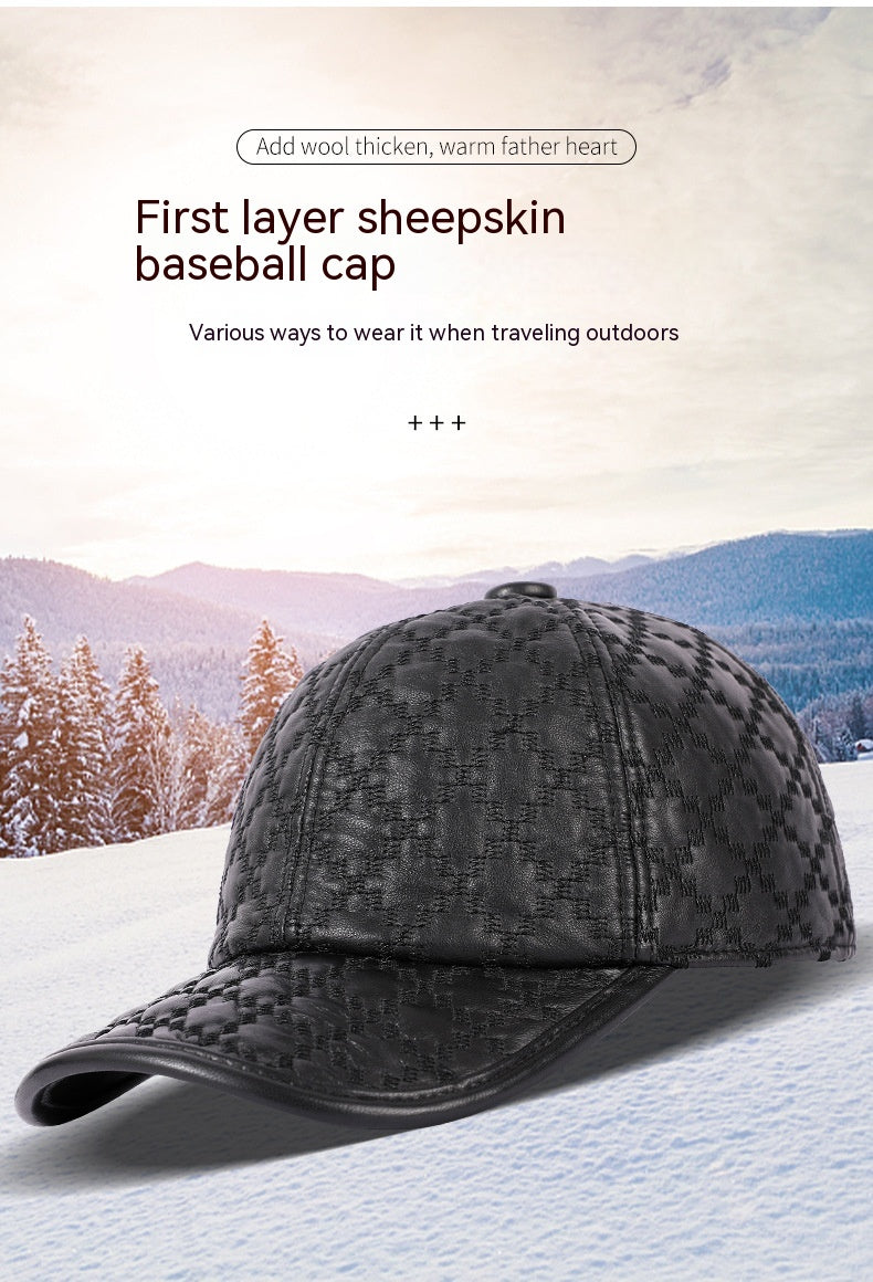 Plein grain de moutons Style coréen Petit chapeau Plaid Hommes