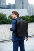 Sac à bandoulière extensible pour hommes Sac à dos de voyage haute capacité en compression sous vide
