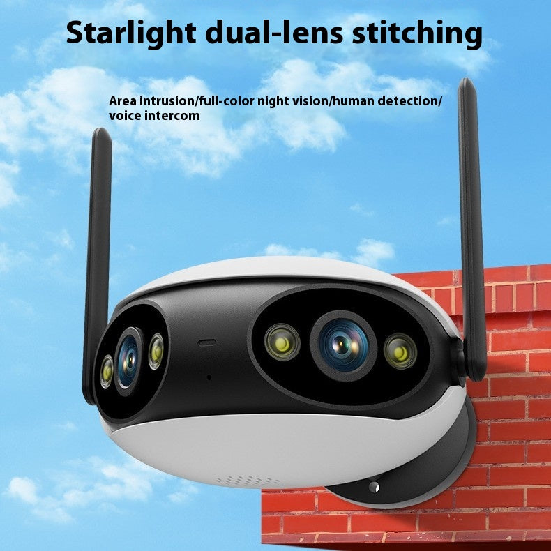 Caméra de surveillance sans fil Binocular Splicing Screen