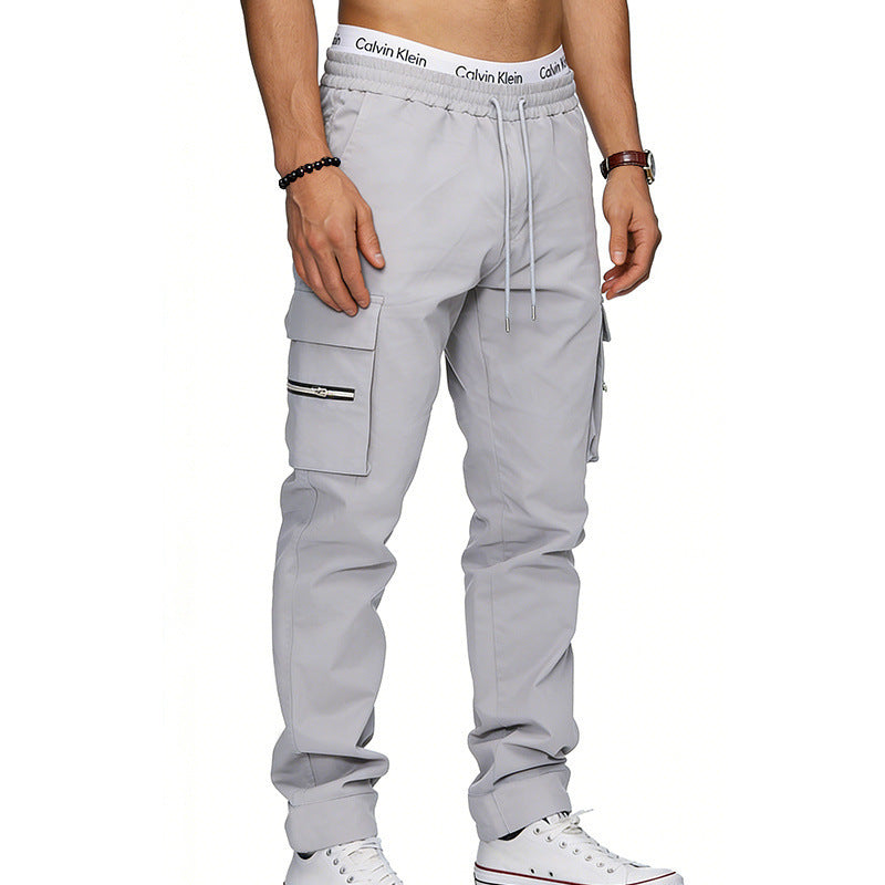 Pantalon de sport décontracté multi-poches pour hommes