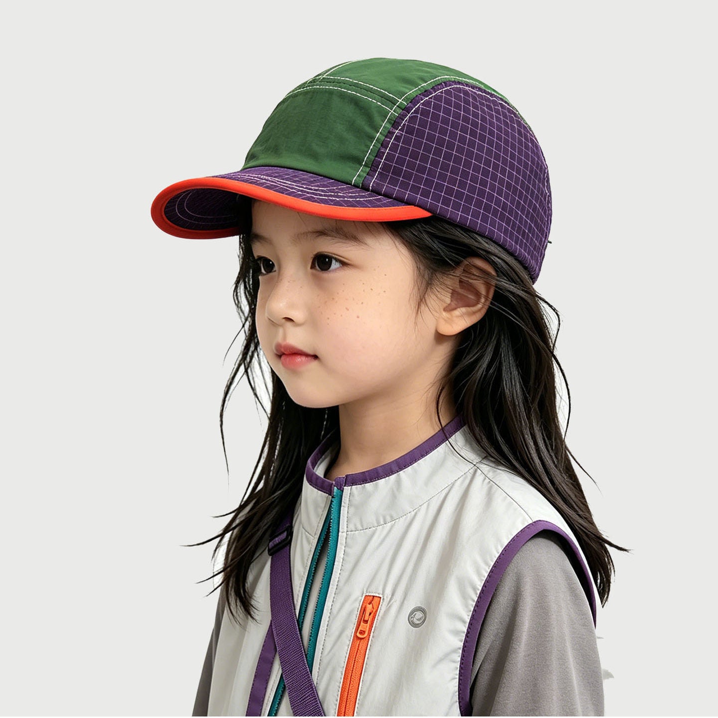 Chapeau pour enfants Style japonais Outdoor Bloqué couleur Léger et séchage rapide