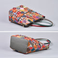 Top-grain en cuir Floral Patchwork épaule sac de corps