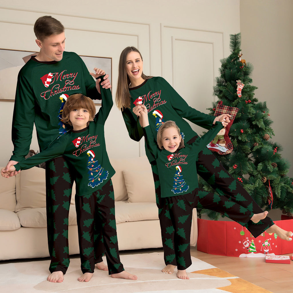 Pyjama à manches longues imprimé sapin de Noël