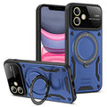 U-bouclier Grande fenêtre Magnetic Bracket Phone Case Advanced Sense Protection Cover