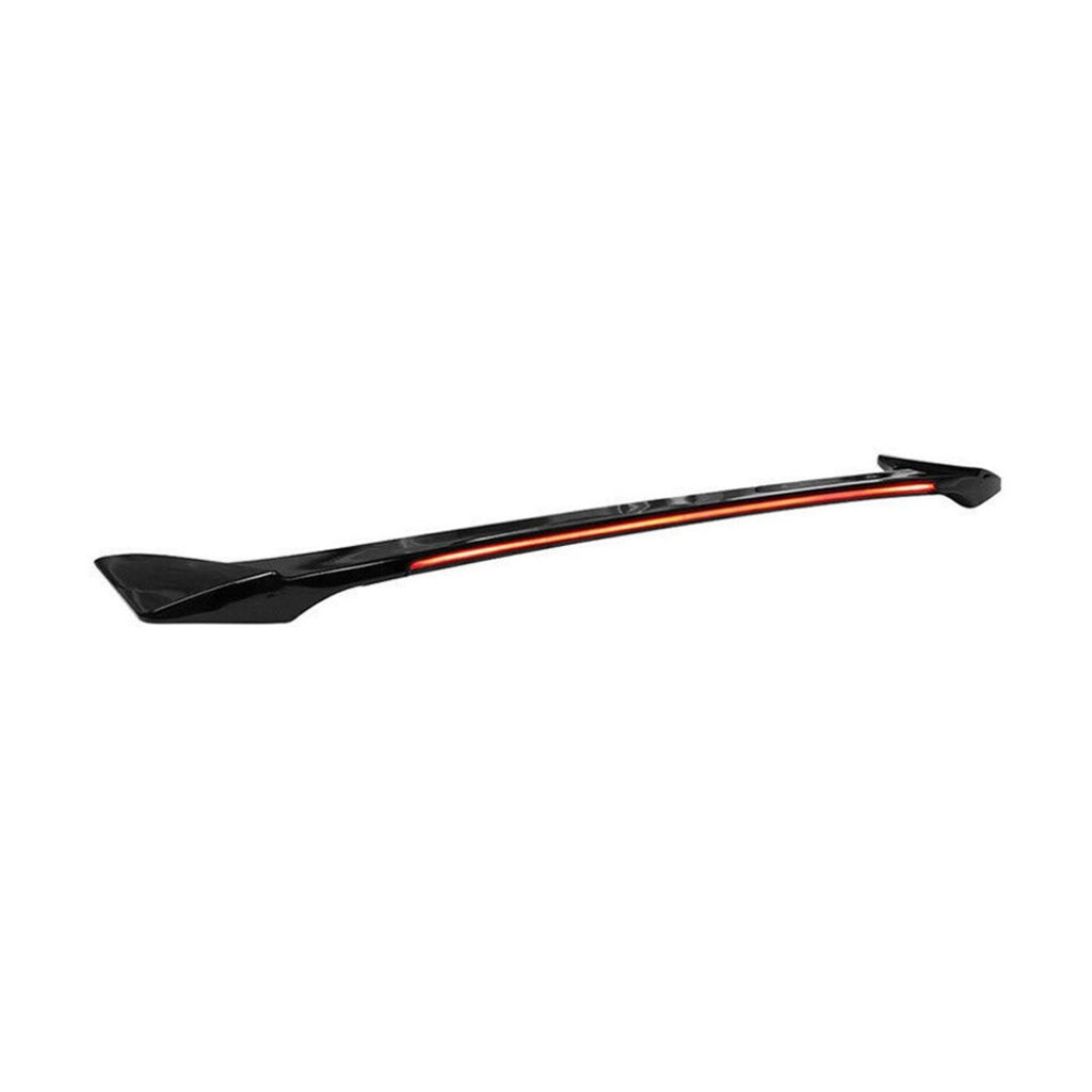 Convient 13-20 Ford Fusion Long LED Style Gloss Black Arrière Trunk Spoiler Wing - ABS