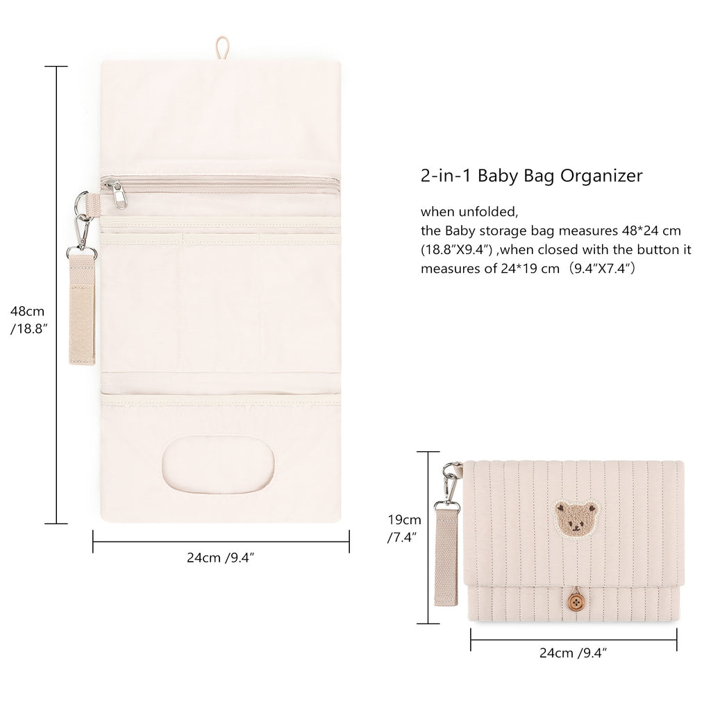 Sac de rangement pliable pour maman et bébé