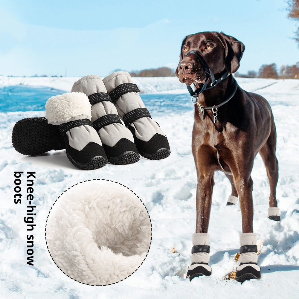 Bottes de chien chaud d'hiver épaissies