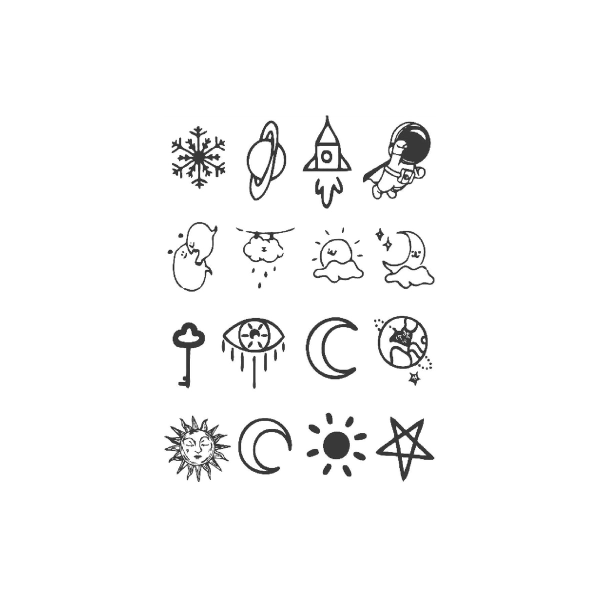 Sticker de tatouage semi-permanent à base de plantes