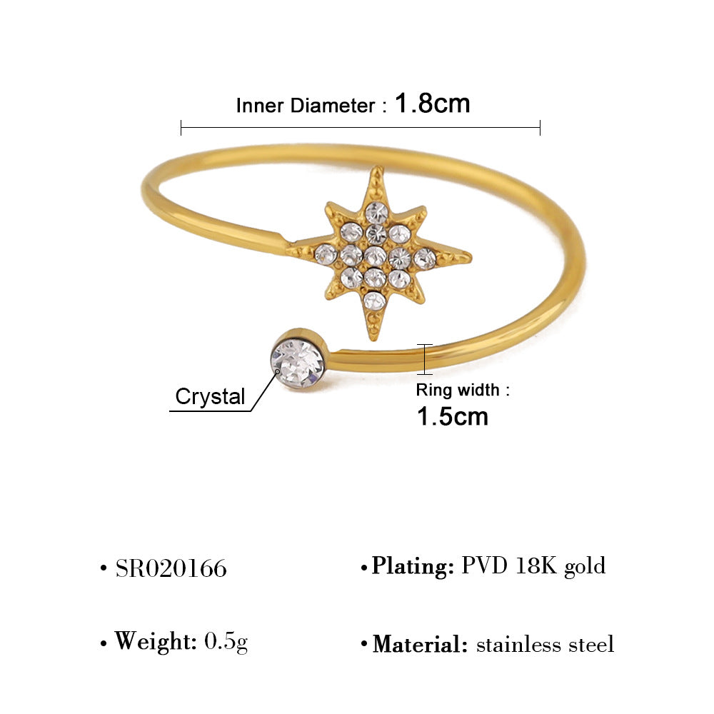 Bague de coeur polyvalente Mango Star style Instagram