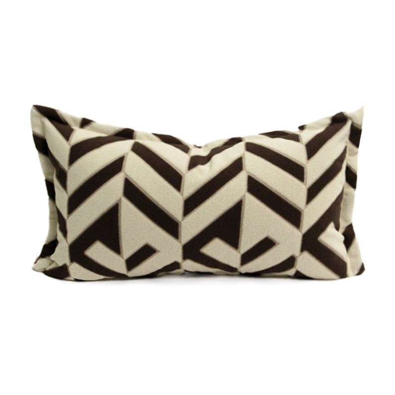 Coussin de canapé pour couverture d'oreiller à jet géométrique nordique