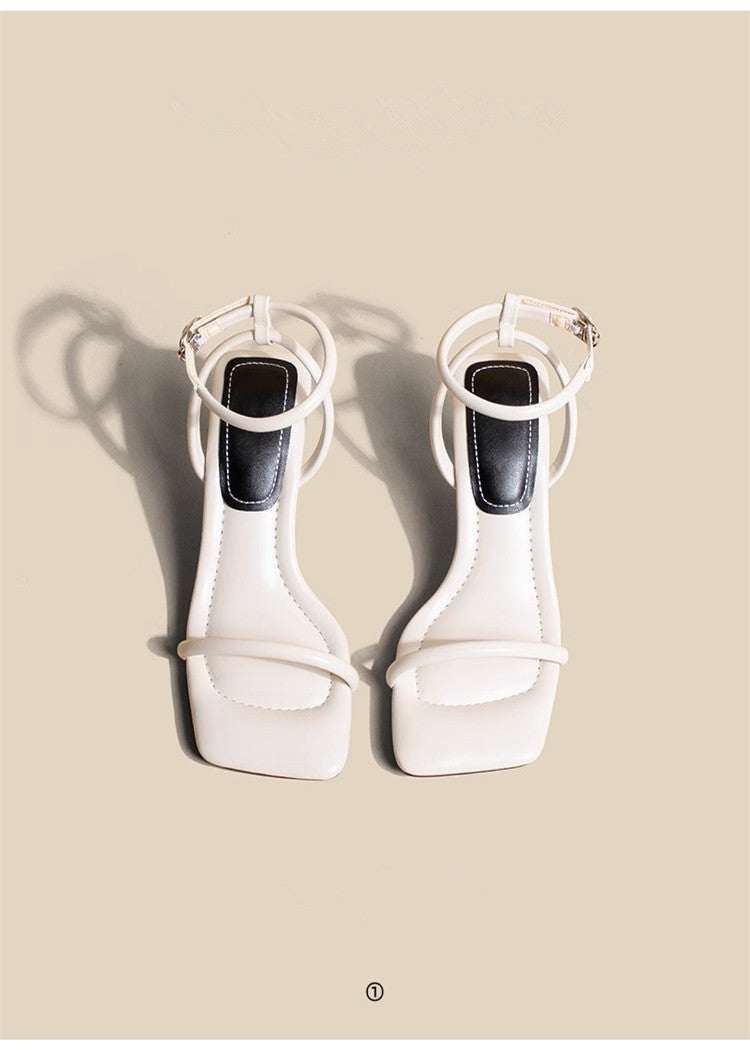 Sandales à semelle unique pour femmes Saison estivale
