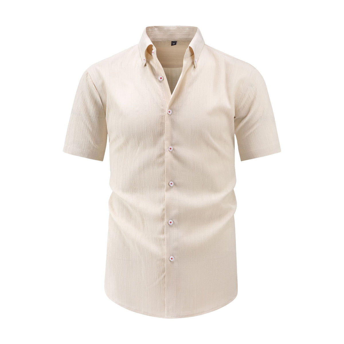 Jiachuan Été Chemise Homme à manches courtes avec Texture de vague