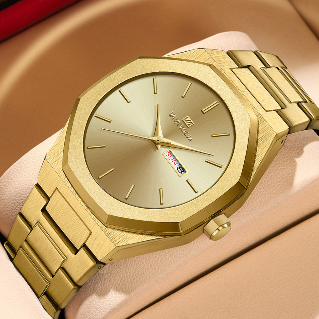 Montre homme en acier casual Business-Chain