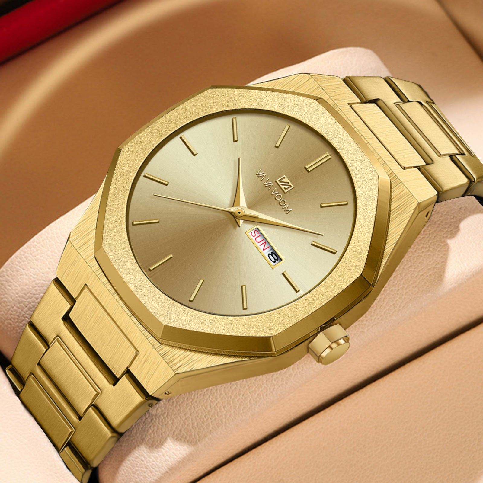 Montre homme en acier casual Business-Chain