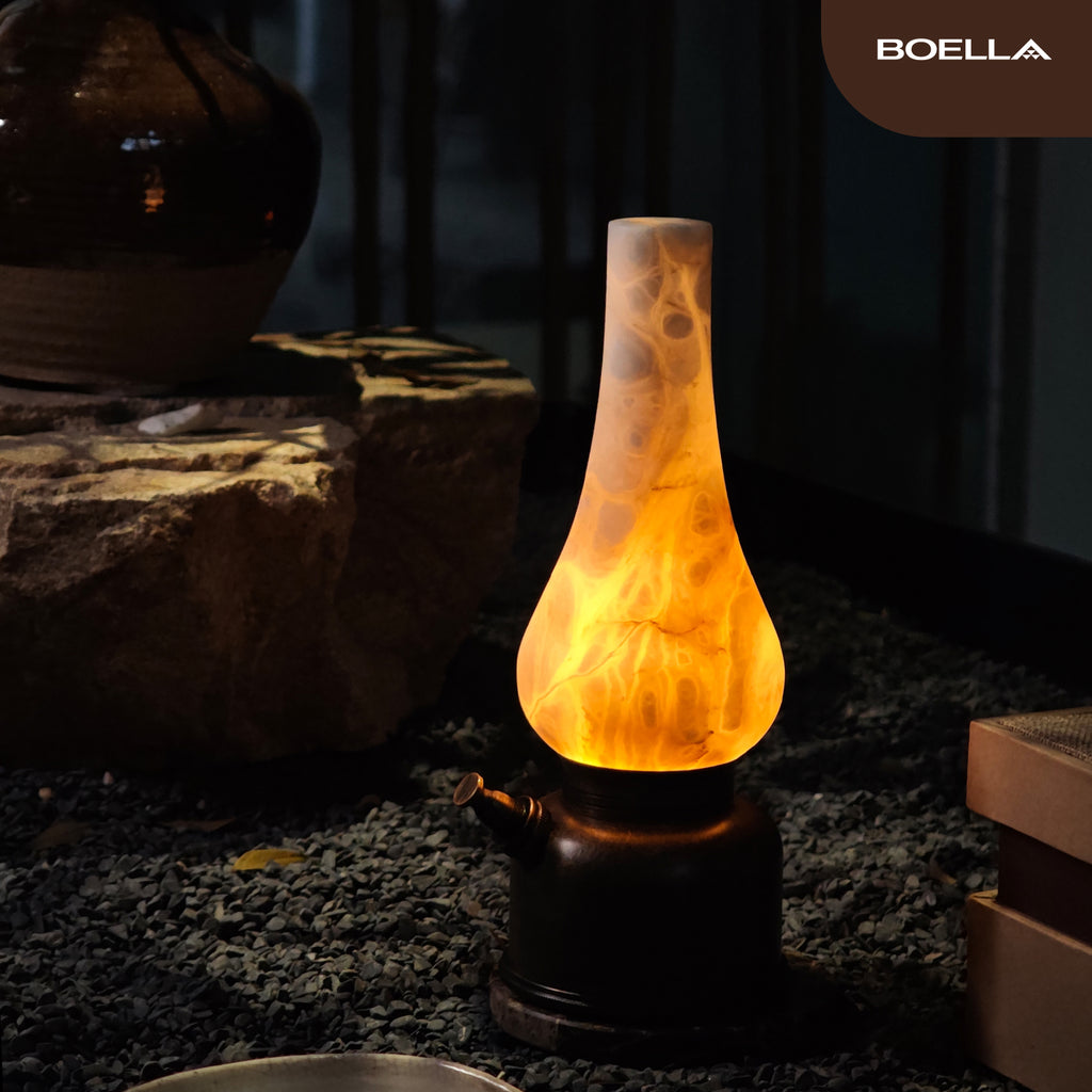 La lampe de marbre naturelle Ald Retro