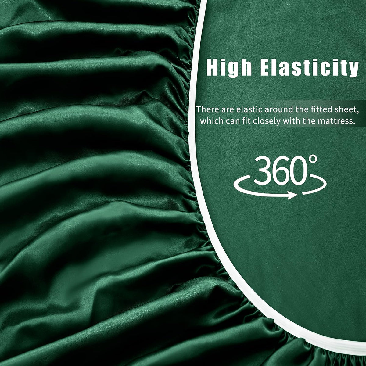 Ensemble de draps Satin 4 pièces
